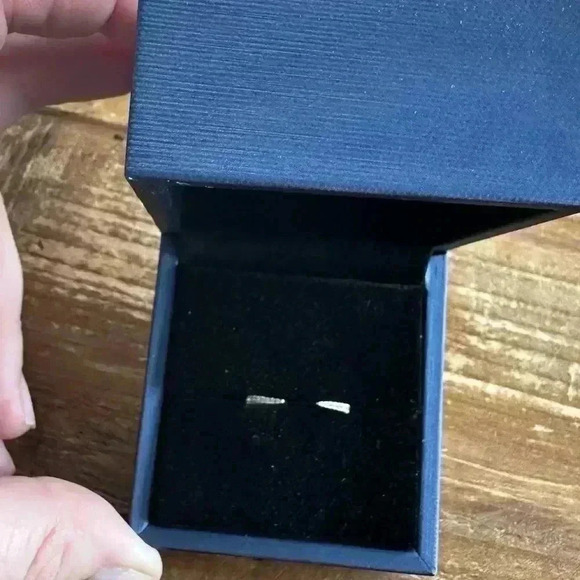 Italo Jewelry Hidden Halo Emerald Cut Engagement and pave band - Picture 8 of 12